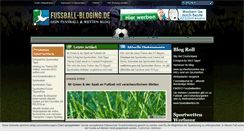 Desktop Screenshot of fussball-blogging.de