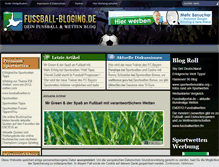 Tablet Screenshot of fussball-blogging.de